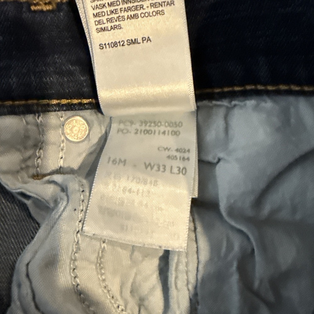 Levis 33X30 Size 16M Womens Classic Straight 5 Pocket Logo Tag Jeans - Picture 5 of 12